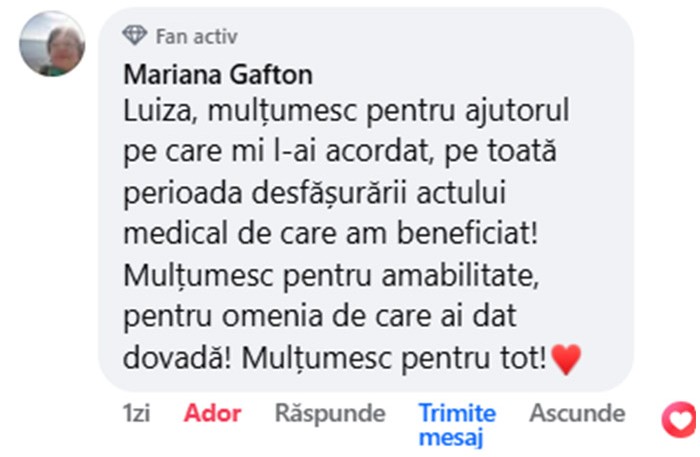 Comentariu pacient 3-2