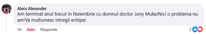 Comentariu pacient 1-1