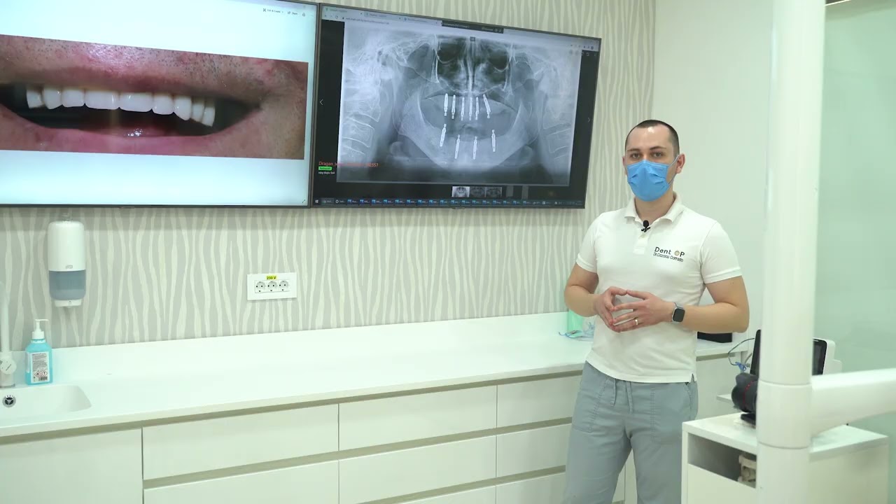 Cum arată dantura domnului D. după intervenția ,,Dantură Fixă în 24H pe implanturi dentare?
