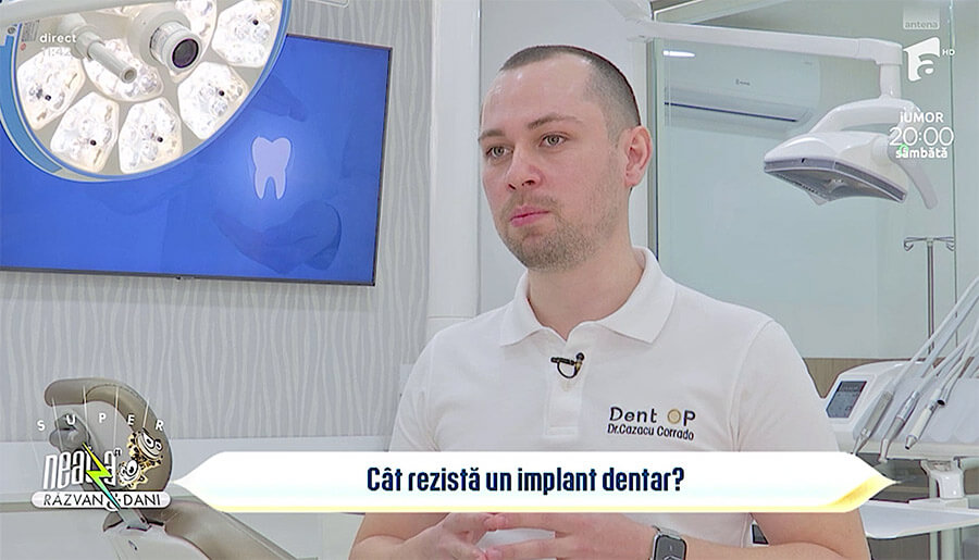 Rezistența implantului dentar la „Neatza cu Răzvan și Dani”
