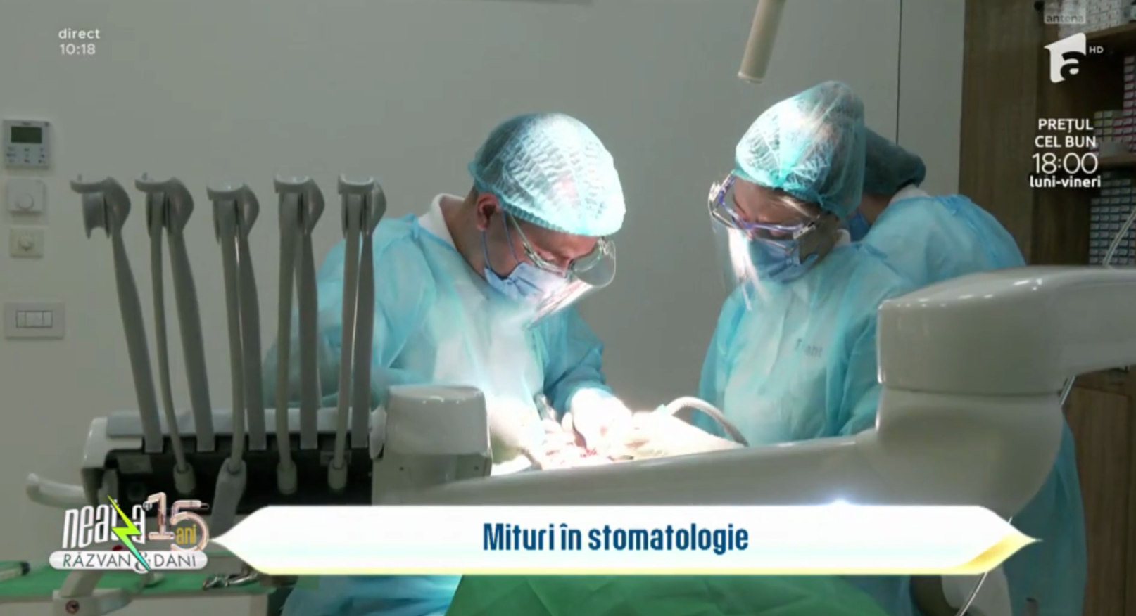 Dr Cazacu Corrado vorbește despre mituri în stomatologie la „Neatza cu Răzvan și Dani”